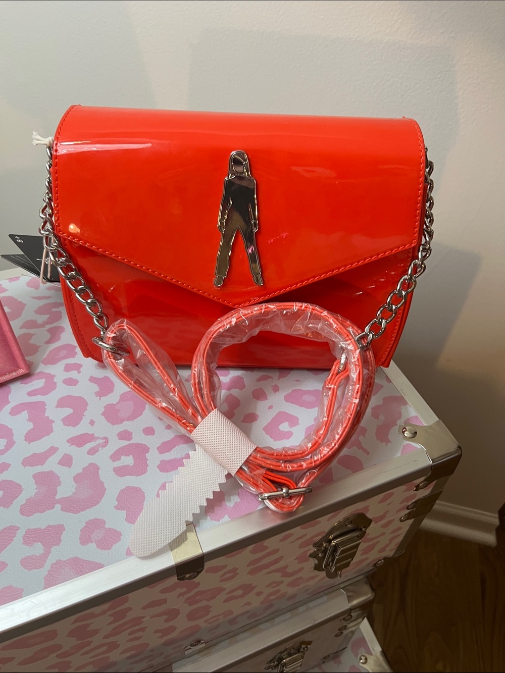 NWT Britney Spears Red Patent Envelope Loungefly Crossbody
